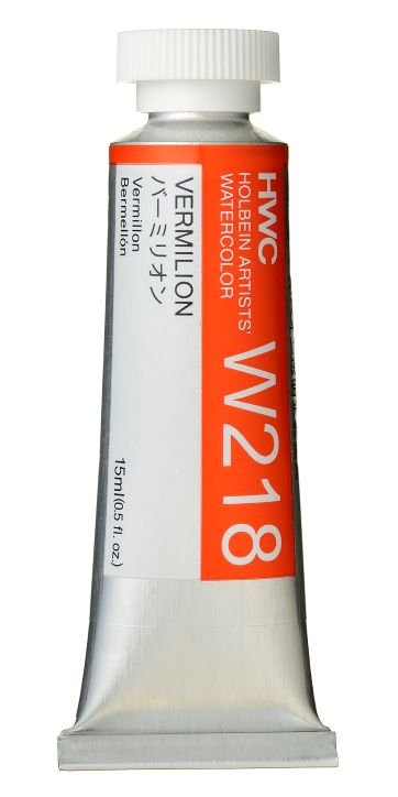 Holbein Artists Watercolor 15 ml - Vermilion - merriartist.com