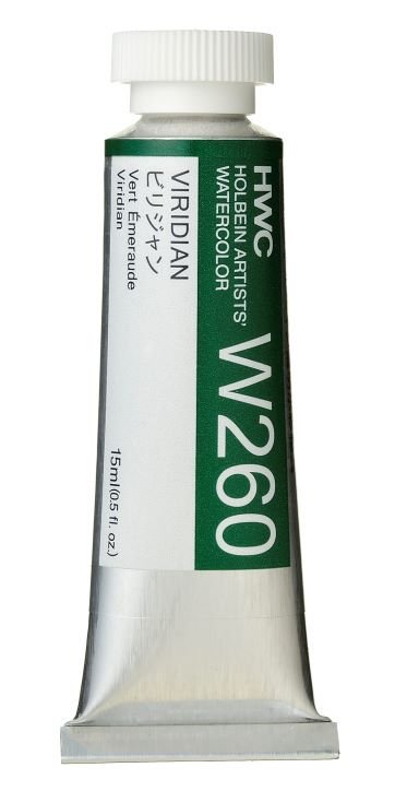 Holbein Artists Watercolor 15 ml - Viridian - merriartist.com