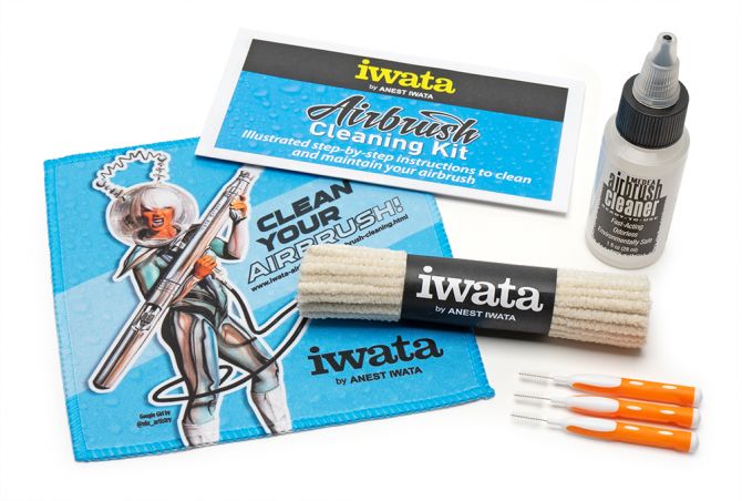 Iwata Airbrush Cleaning Kit Refill Pack - merriartist.com