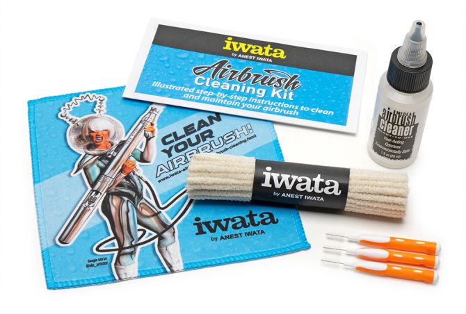 Iwata Airbrush Cleaning Kit Refill Pack - merriartist.com
