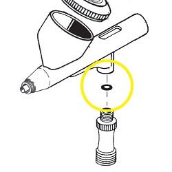 Iwata Airbrush Replacement Part I-145-1 Packing for air piston (2 O-rings) - merriartist.com