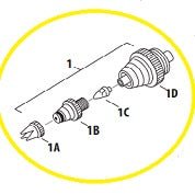 Iwata Airbrush Replacement Part I-535-2 Fluid Head System 0.23 mm - merriartist.com