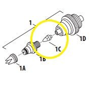 Iwata Airbrush Replacement Part I-535-2B Fluid Head Nozzle 0.23 mm - merriartist.com