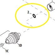 Iwata Airbrush Replacement Part I-580-2 Fluid Head Packing (O-rings) - merriartist.com