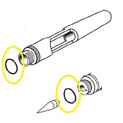 Iwata Airbrush Replacement Part I-605-1 Packing Head O-ring - merriartist.com