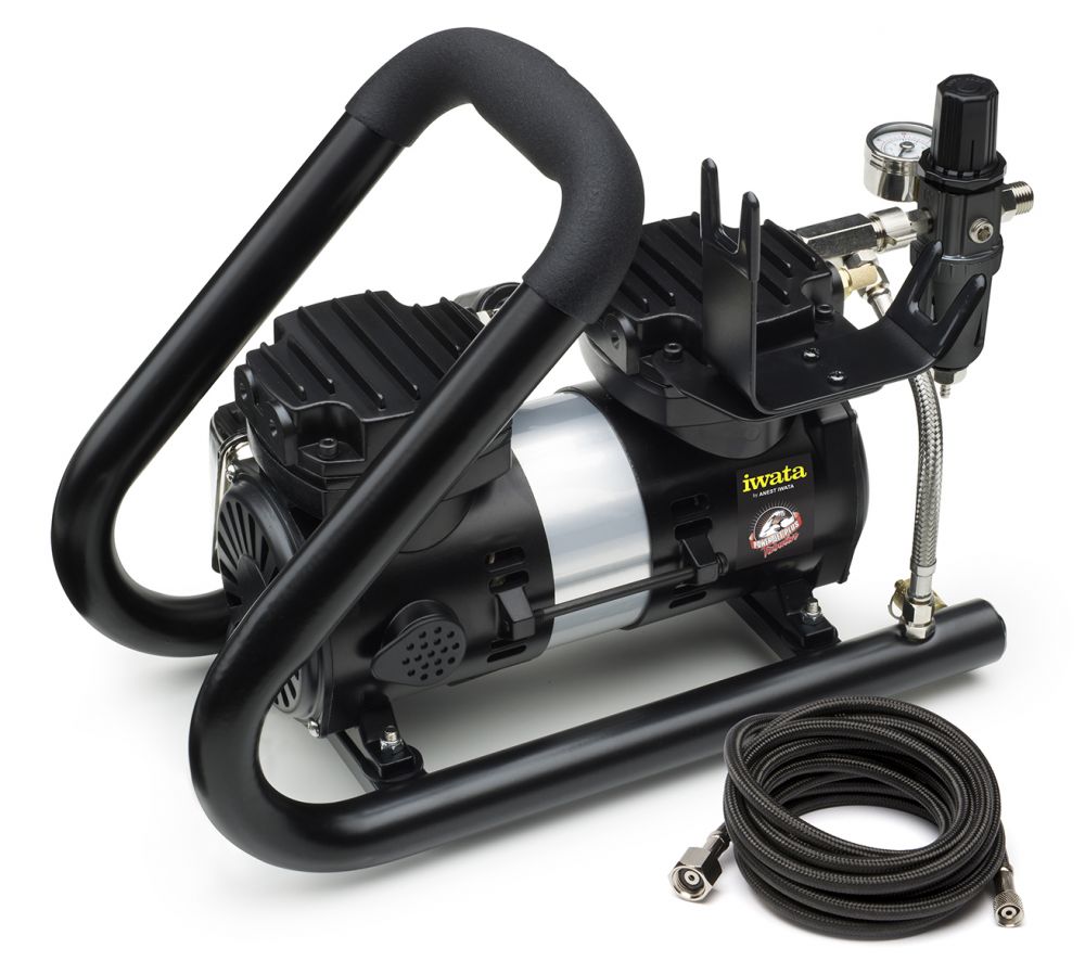 Iwata Power Jet PLUS Tubular Airbrush Compressor - merriartist.com