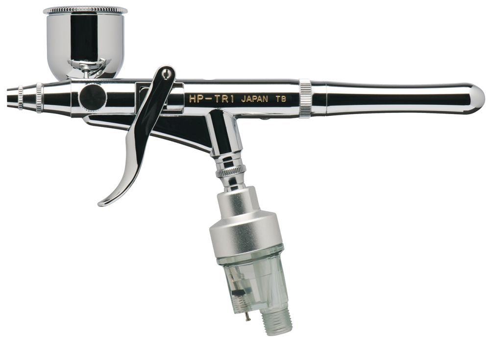 Iwata Revolution HP-TR1 Trigger Grip Airbrush (with in-line grip filter) - merriartist.com