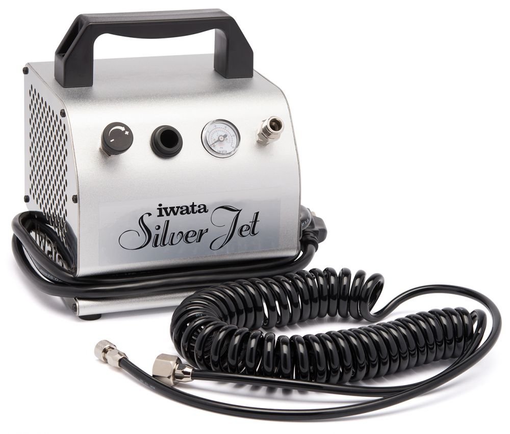 Iwata Silver Jet Airbrush Compressor IS-50 - merriartist.com