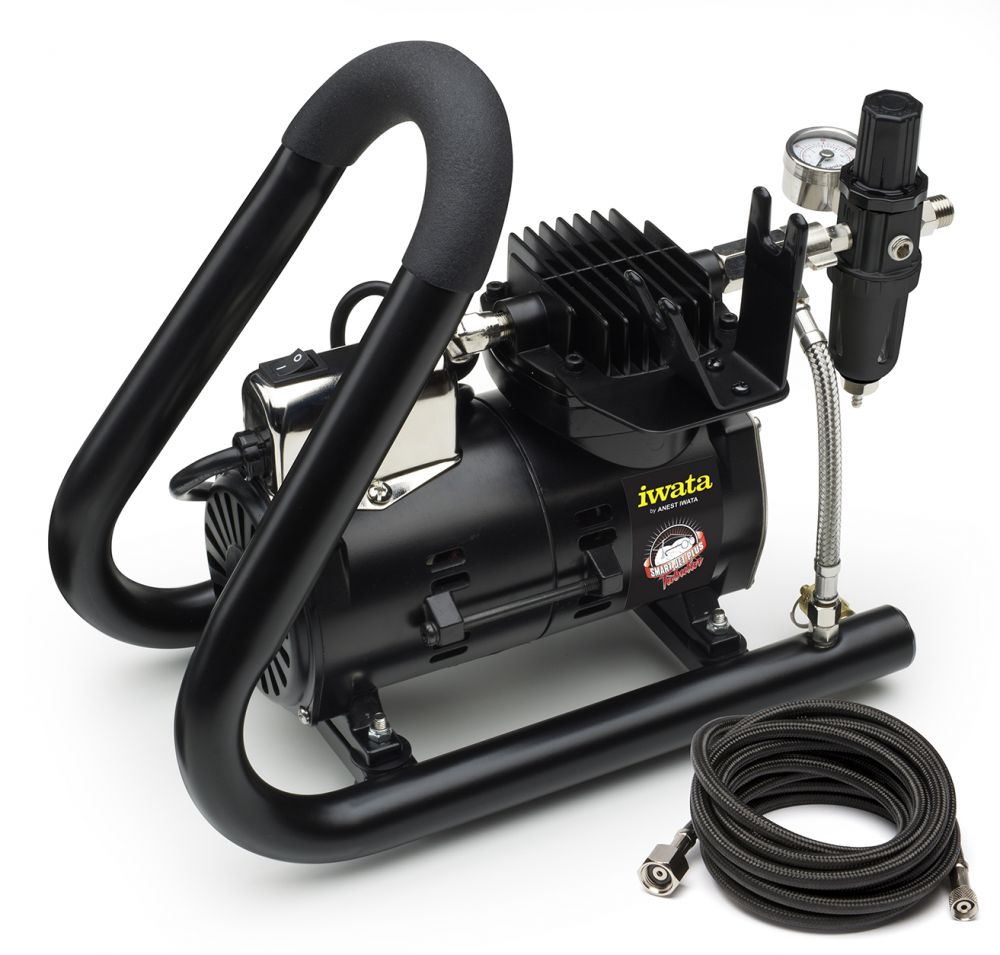 Iwata Smart Jet PLUS Tubular Airbrush Compressor - merriartist.com