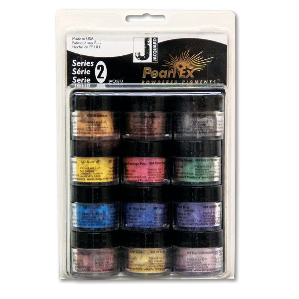 Jacquard Pearl-Ex Powdered Pigment 12-color set series 2 - merriartist.com