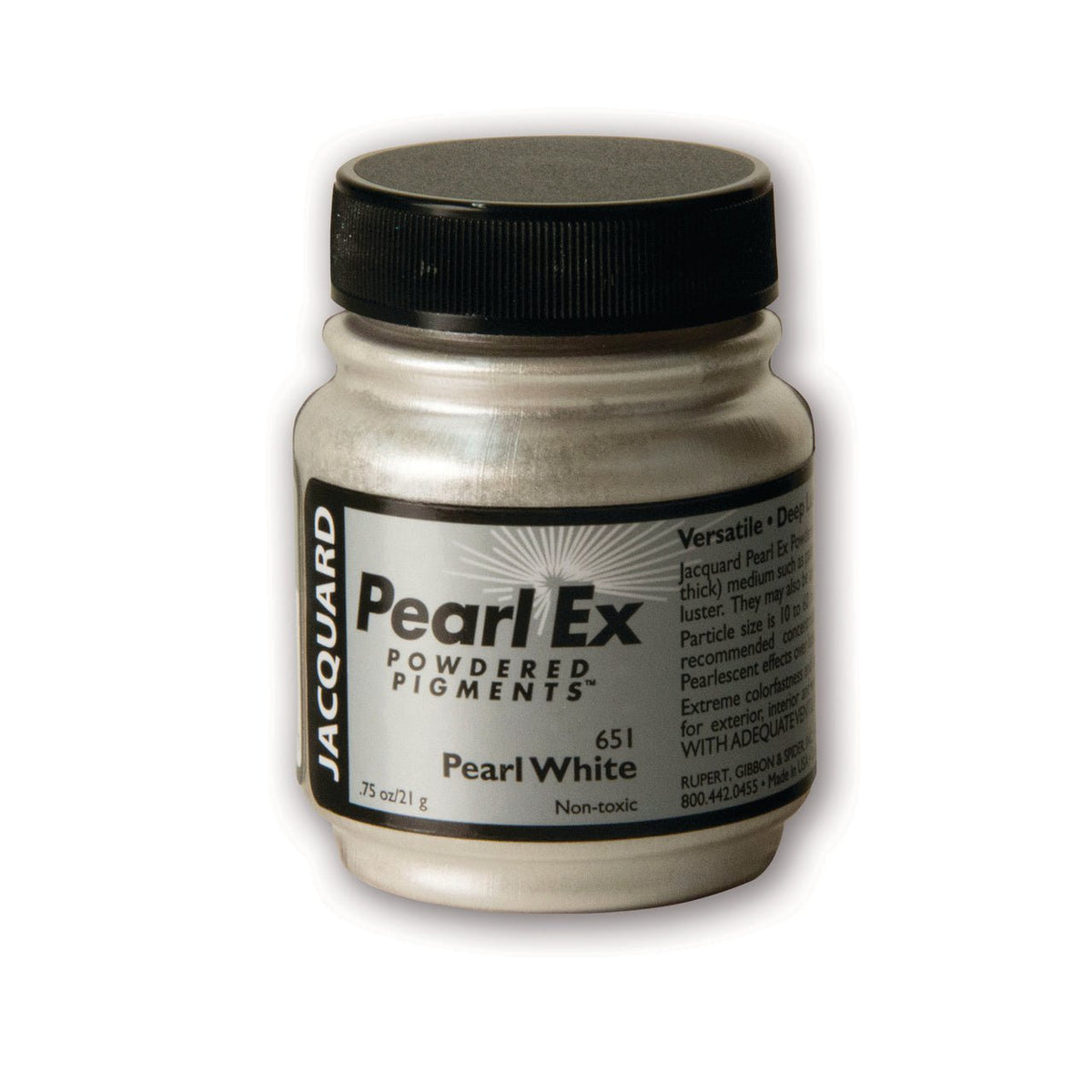 Jacquard Pearl-Ex Powdered Pigment .75 Oz Pearlwhite - merriartist.com