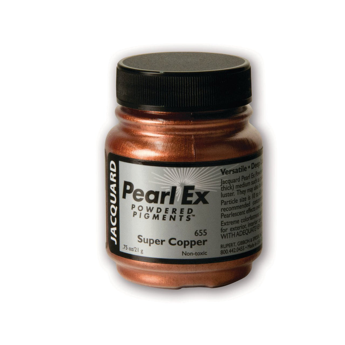Jacquard Pearl-Ex Powdered Pigment .75 Oz Super-copper - merriartist.com
