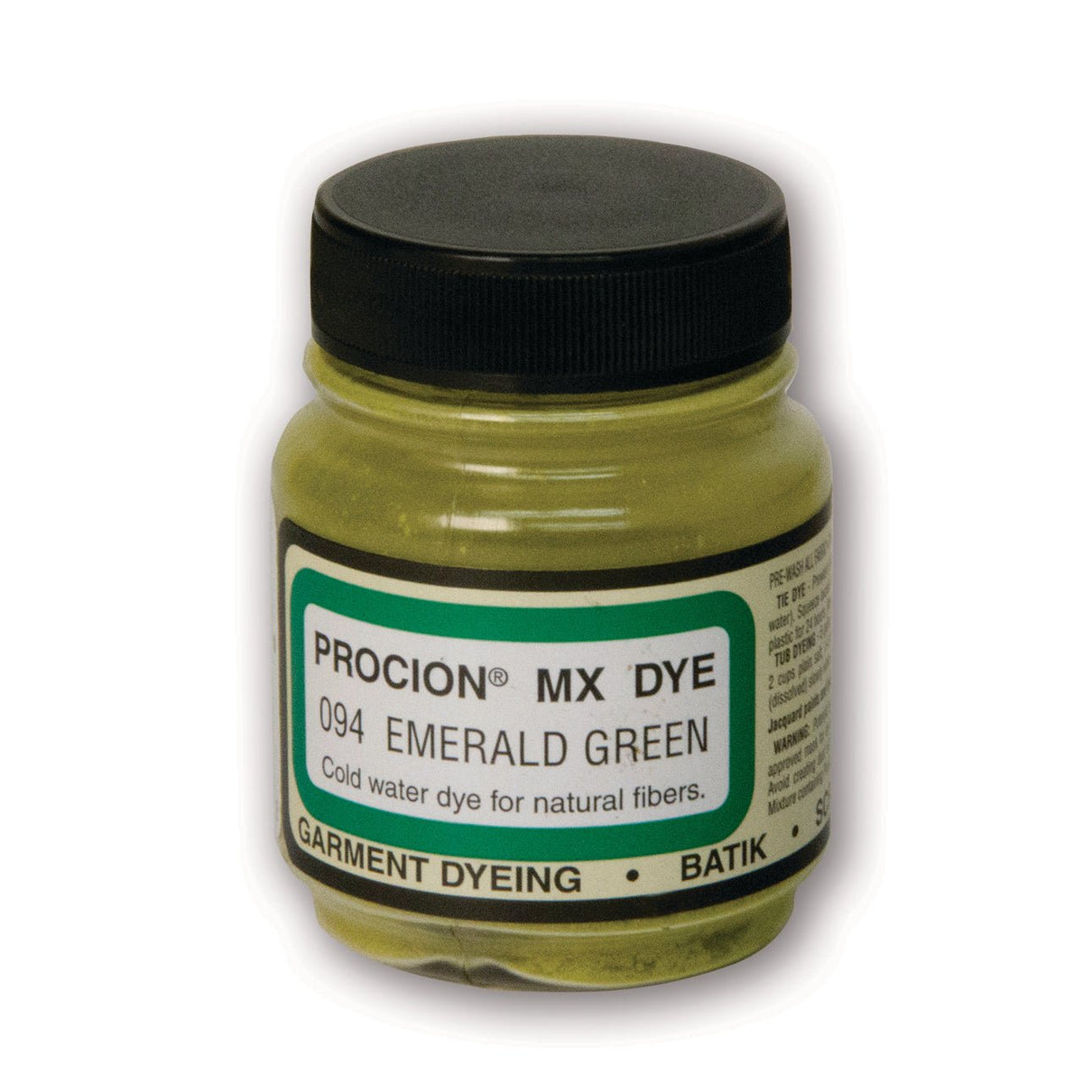 Jacquard Procion MX Dye 2/3 oz - Emerald Green - merriartist.com