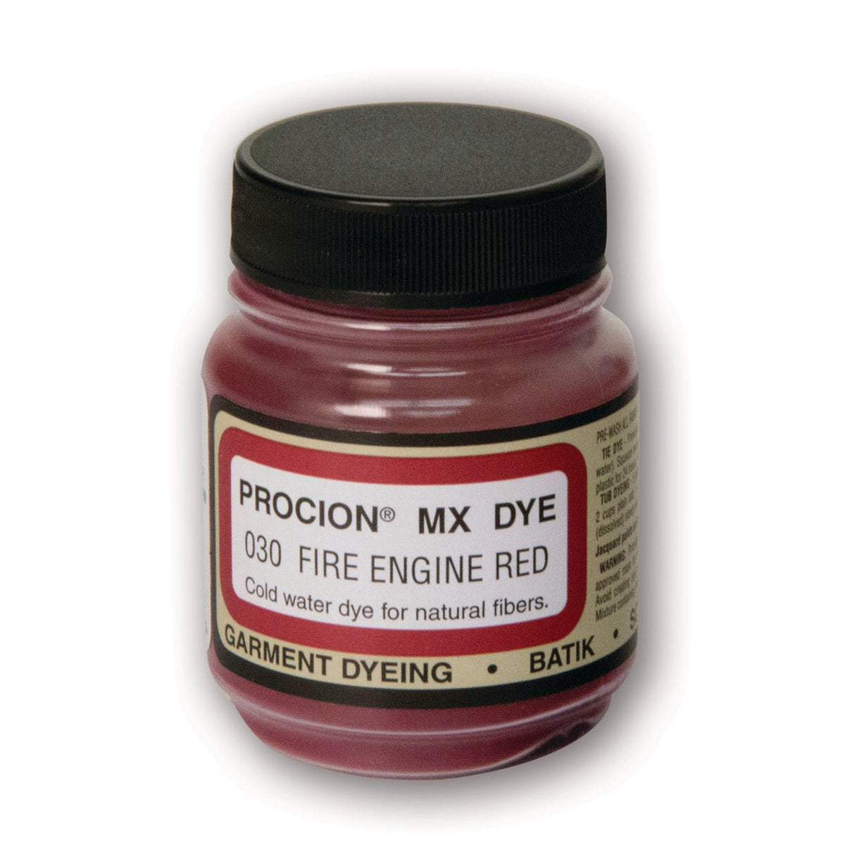 Jacquard Procion MX Dye 2/3 oz - Fire Engine Red - merriartist.com