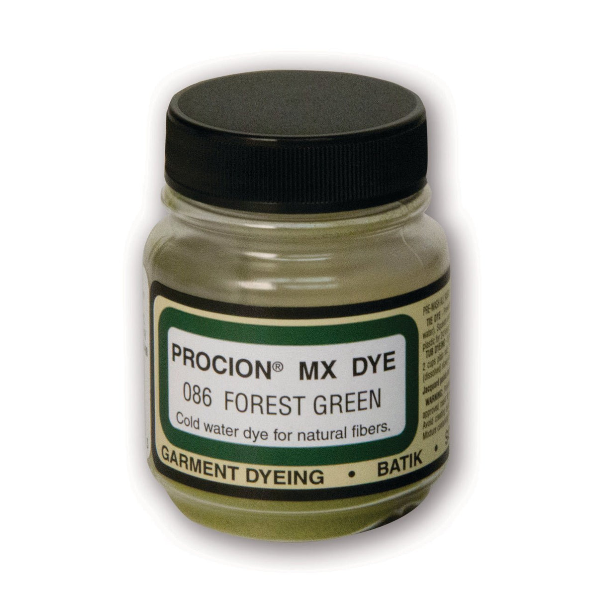 Jacquard Procion MX Dye 2/3 oz - Forest Green - merriartist.com