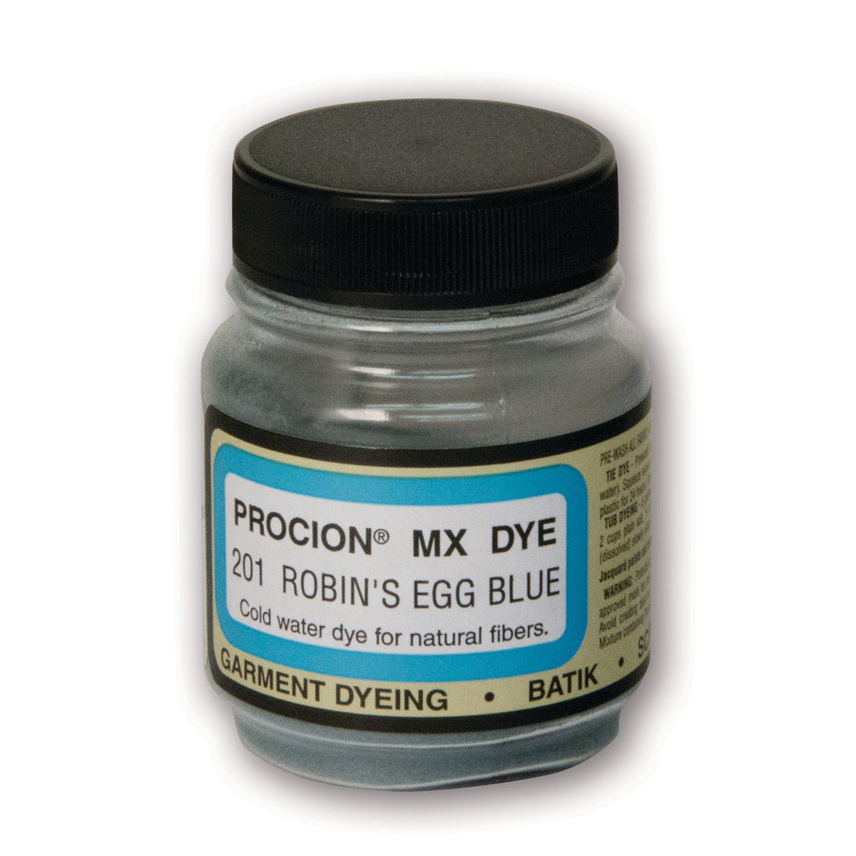 Jacquard Procion MX Dye 2/3 oz - Robins Egg Blue - merriartist.com