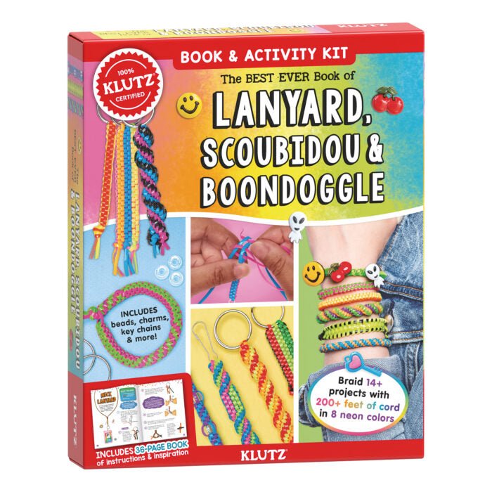 Klutz - The Best Ever Book of Lanyard, Scoubidou, and Boondoggle - The Merri Artist - merriartist.com