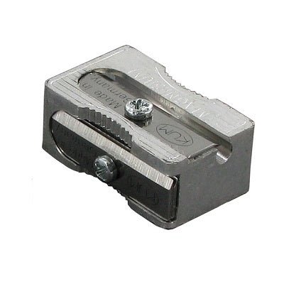 KUM Magnesium-Alloy Single-Hole Sharpener with Spare Blades - merriartist.com