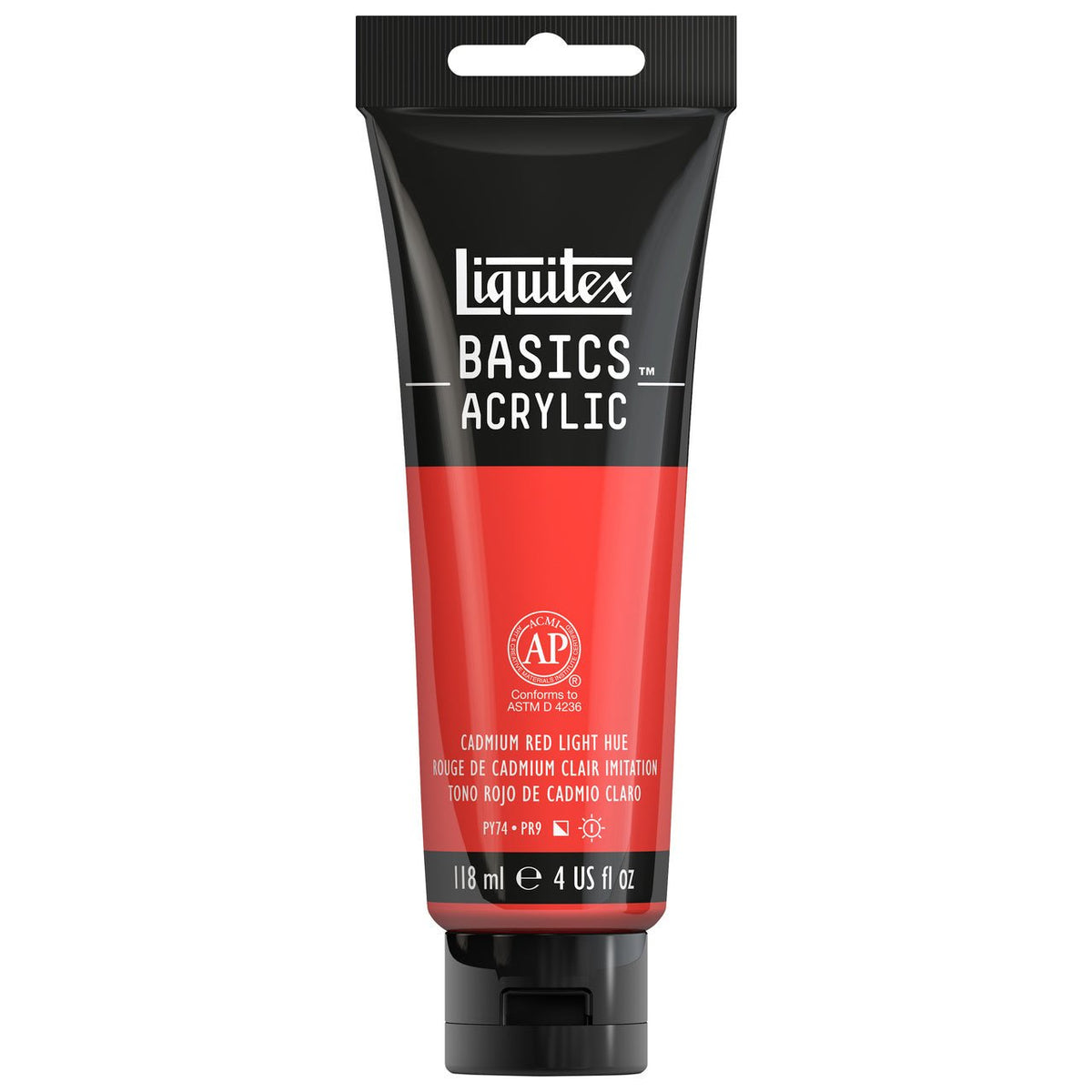 Liquitex BASICS 4 oz Cadmium Red Light - merriartist.com