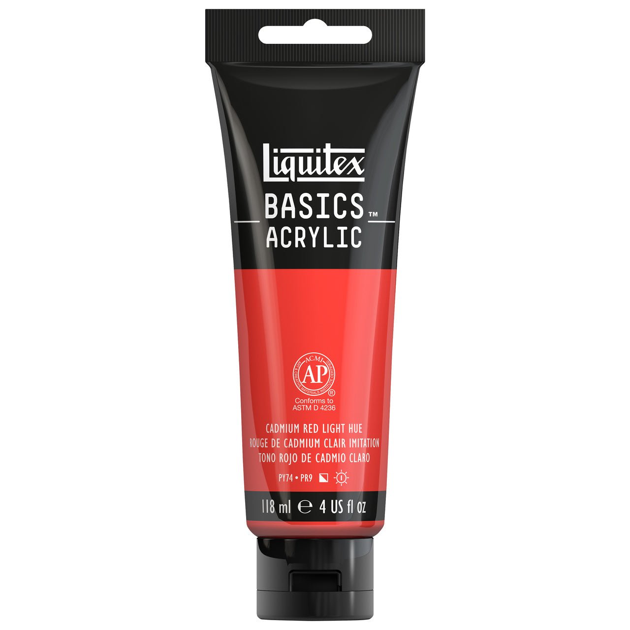 Liquitex BASICS 4 oz Cadmium Red Light - merriartist.com
