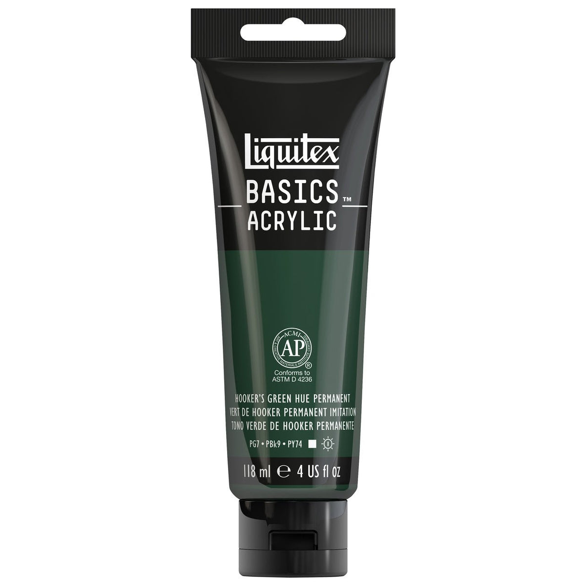 Liquitex BASICS 4 oz Hooker Green Hue - merriartist.com