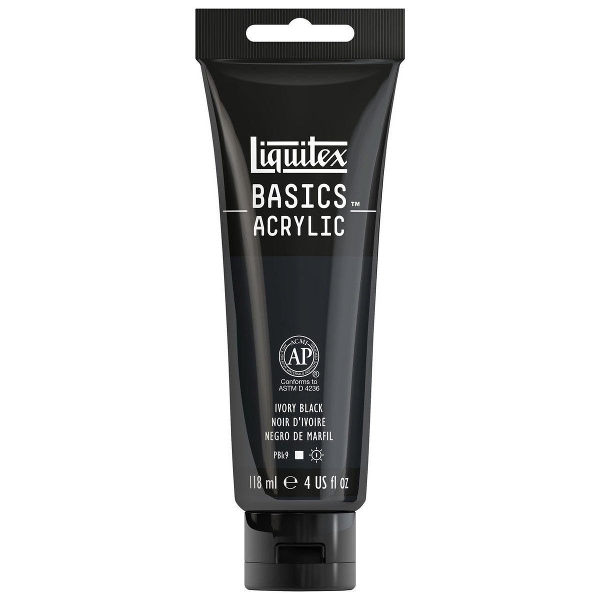 Liquitex BASICS 4 oz Ivory Black - merriartist.com
