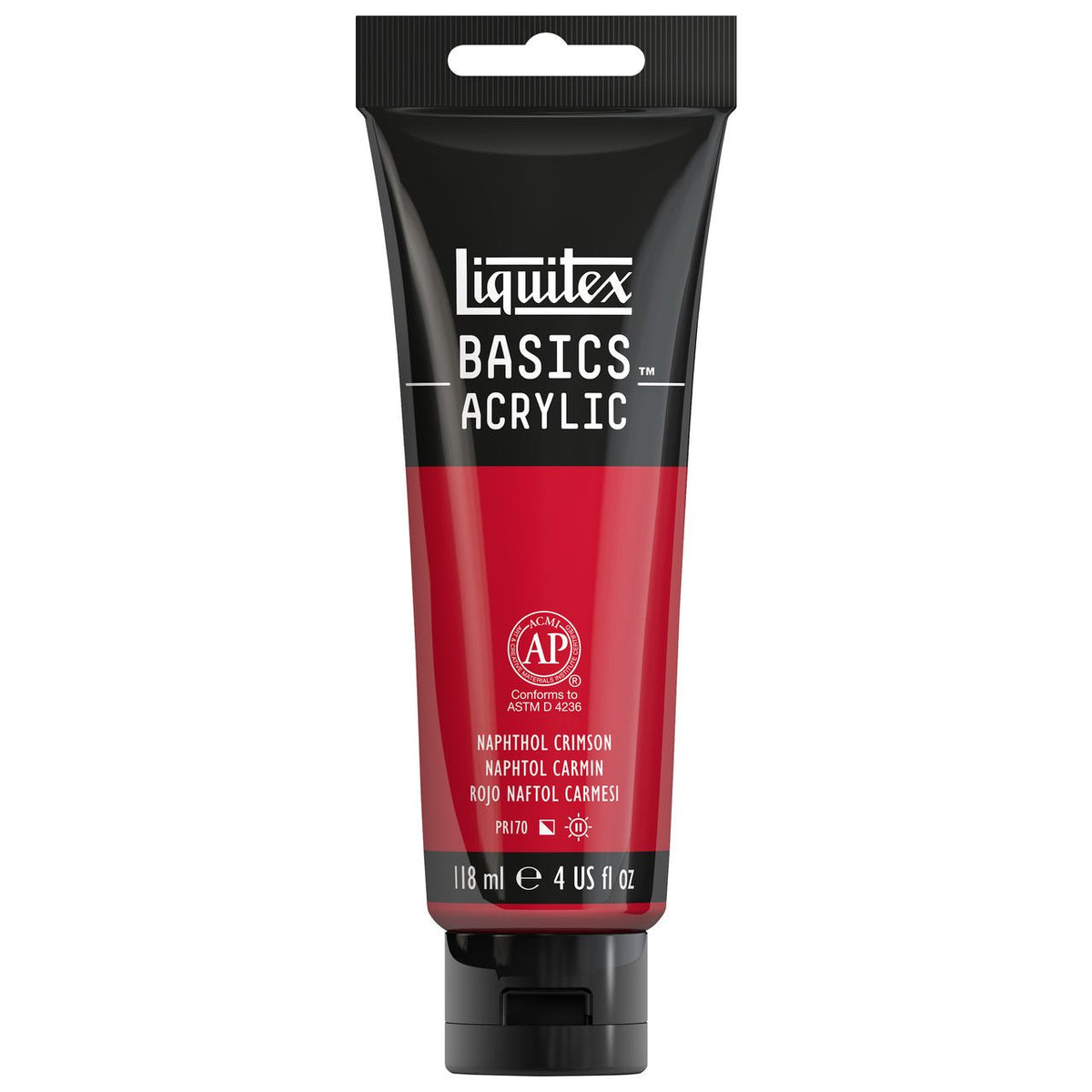 Liquitex BASICS 4 oz Naphthol Crimson - merriartist.com