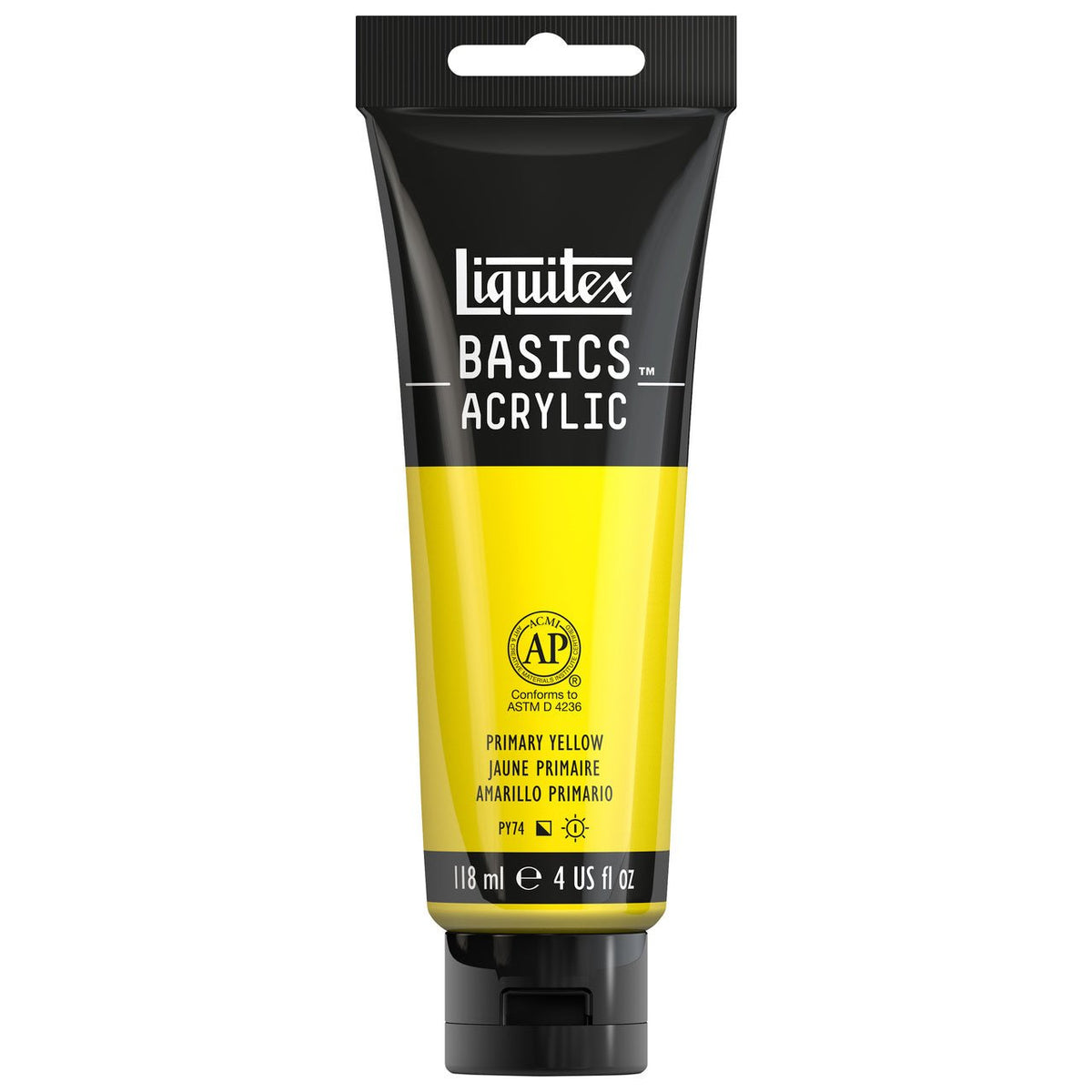 Liquitex BASICS 4 oz Primary Yellow - merriartist.com