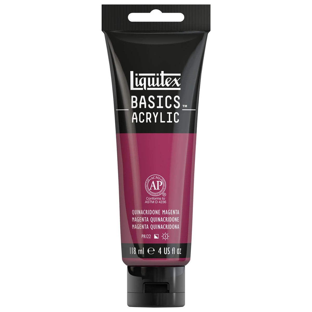 Liquitex BASICS 4 oz Quinacridone (Acra) Magenta - merriartist.com