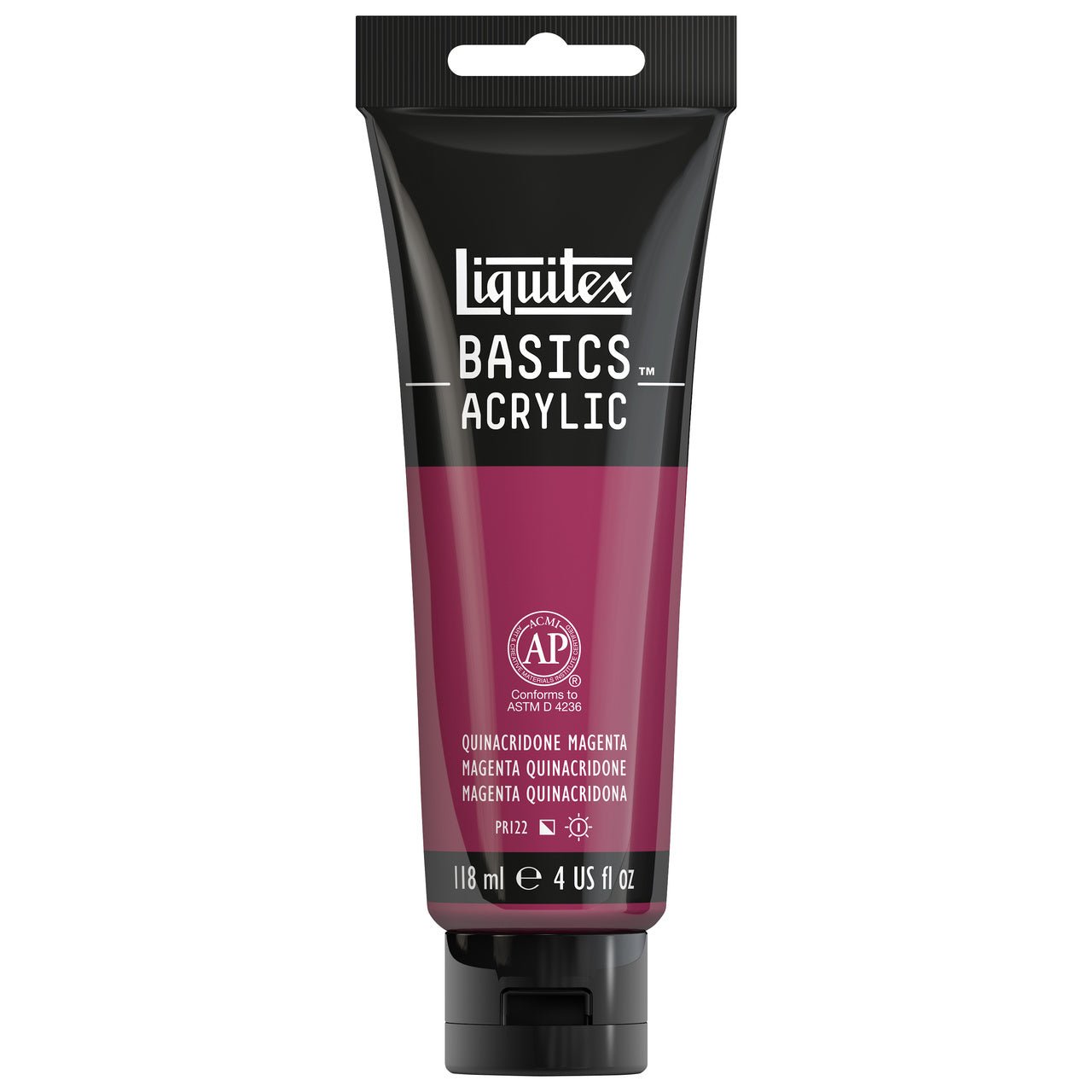 Liquitex BASICS 4 oz Quinacridone (Acra) Magenta - merriartist.com