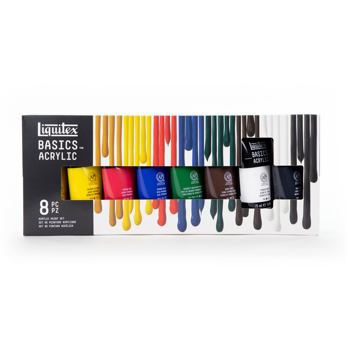 Liquitex BASICS 8 Color Set (75 ml tubes) - merriartist.com