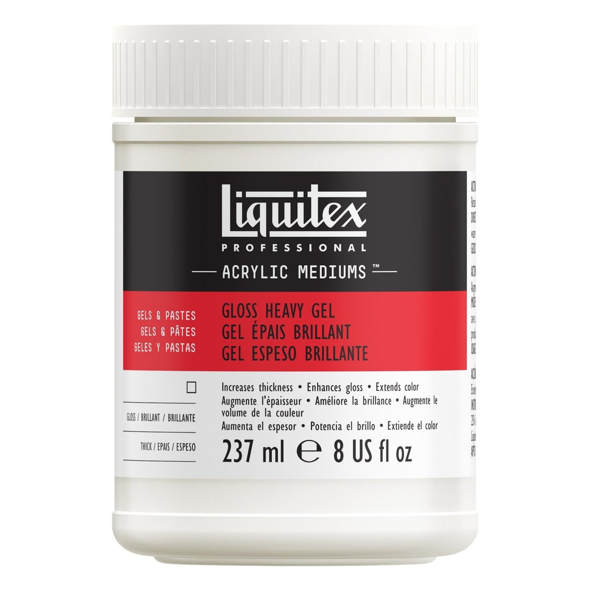 Liquitex Gloss Heavy Gel 237ml (8 oz) - merriartist.com