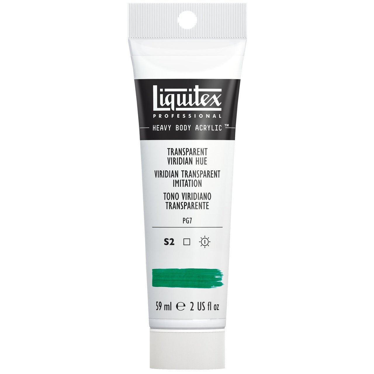 Liquitex Heavy Body Acrylic 2oz - Transparent viridian hue - merriartist.com