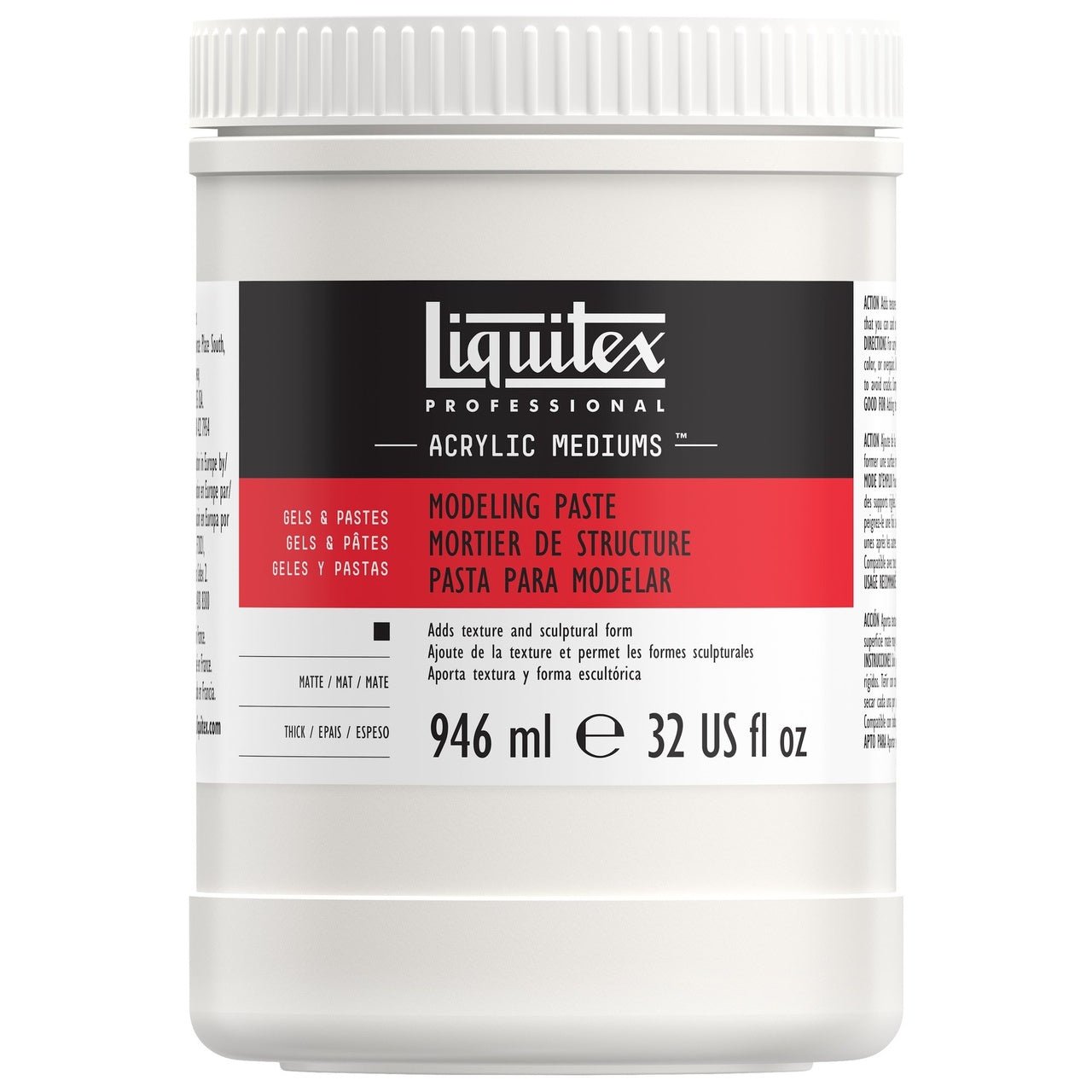 Liquitex Modeling Paste 32 oz - merriartist.com