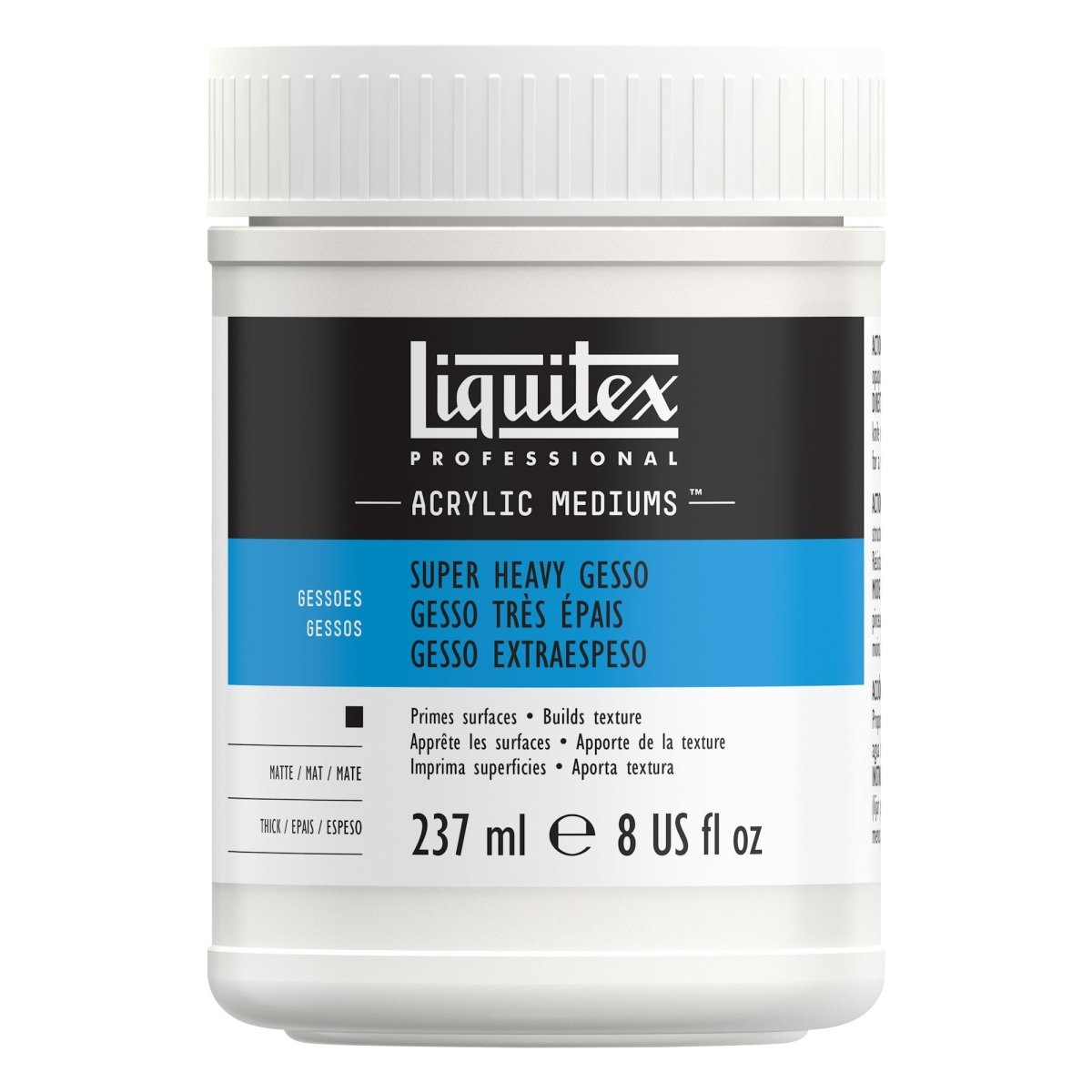 Liquitex Super Heavy Gesso 8 oz (237 ml) - merriartist.com