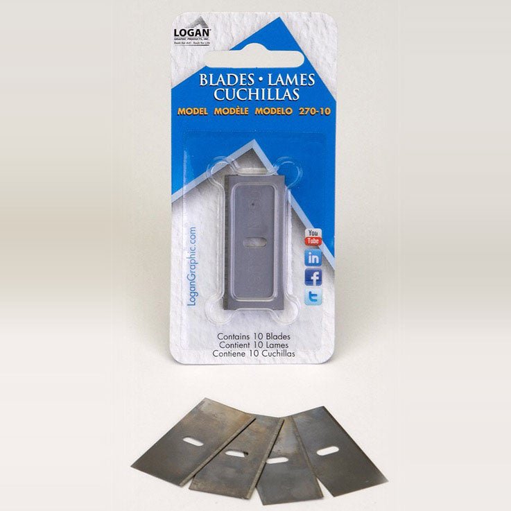 Logan 270 Mat Cutter replacement Blades - 10 pack - merriartist.com