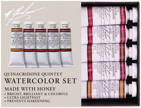 M. Graham 5 Quinacridone Watercolor Set - merriartist.com