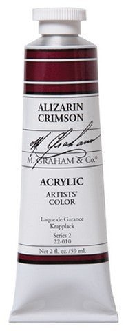 M. Graham Acrylic Color Alizarin Crimson - 5 ounce (150 ml) - merriartist.com