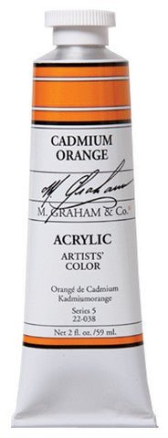 M. Graham Acrylic Color Cadmium Orange - 2 ounce (60 ml) - merriartist.com