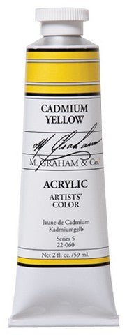 M. Graham Acrylic Color Cadmium Yellow - 5 ounce (150 ml) - merriartist.com