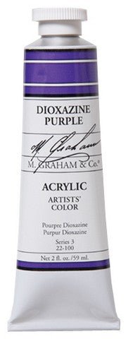 M. Graham Acrylic Color Dioxazine Purple - 5 ounce (150 ml) - merriartist.com