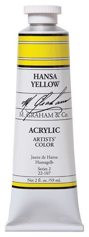 M. Graham Acrylic Color Hansa Yellow - 2 ounce (60 ml) - merriartist.com