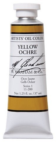 M. Graham Acrylic Color Yellow Ochre - 2 ounce (60 ml) - merriartist.com