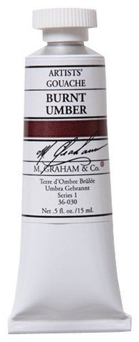 M. Graham Gouache Burnt Umber 15ml - merriartist.com