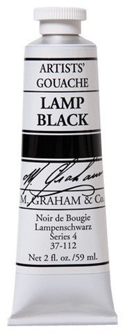 M. Graham Gouache Lamp Black 2 fl. oz. (59 ml) - merriartist.com