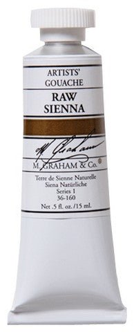 M. Graham Gouache Raw Sienna 15ml - merriartist.com