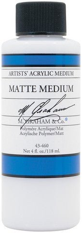 M. Graham Matte Acrylic Medium - 4 oz - merriartist.com