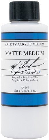 M. Graham Matte Acrylic Medium - 4 oz - merriartist.com