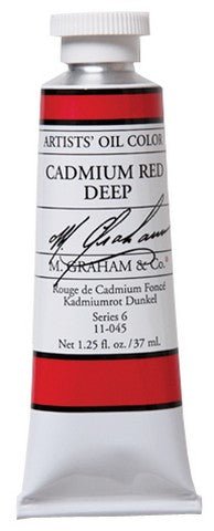 M. Graham Oil Color - Cadmium Red Deep 37 ml - merriartist.com