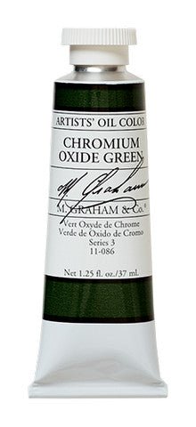 M. Graham Oil Color - Chromium Oxide Green 37 ml - merriartist.com